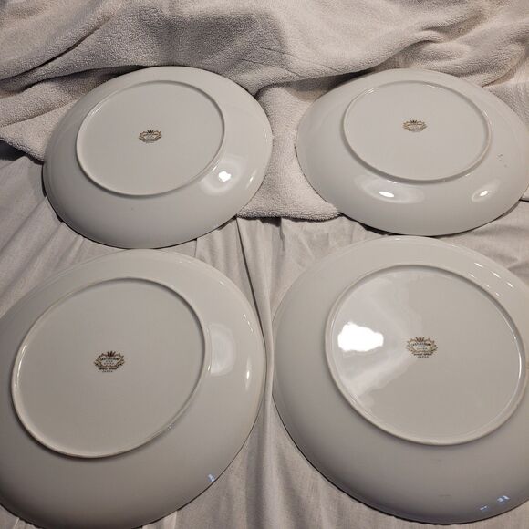 Castlecourt Fine China Japan Wheat Spray Set Of 4 Dinner Plates 10.5" - Picture 7 of 8